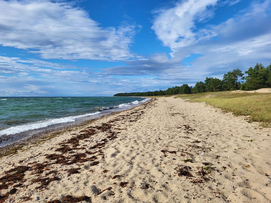 Sandstrand bei Byrums Raukar