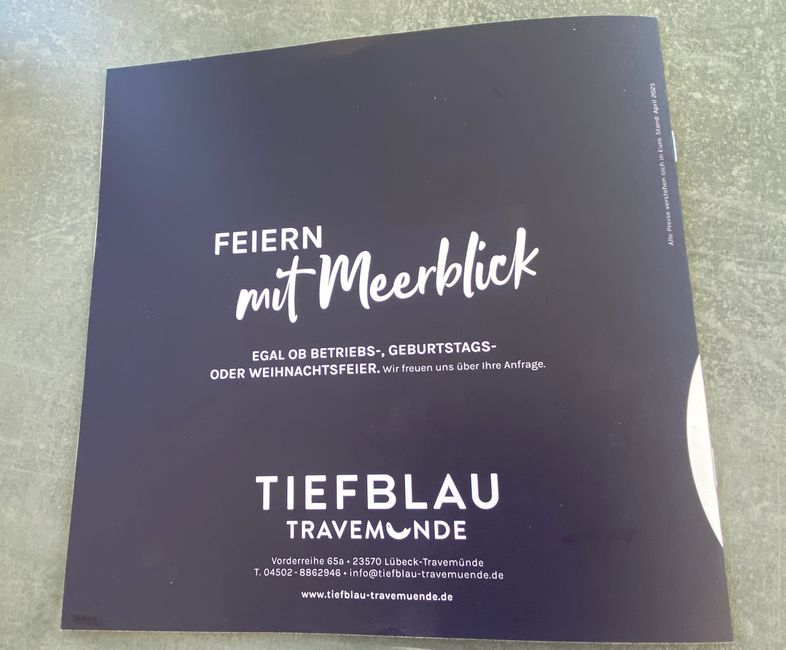 Das Bier nach vier genossen wir hier
