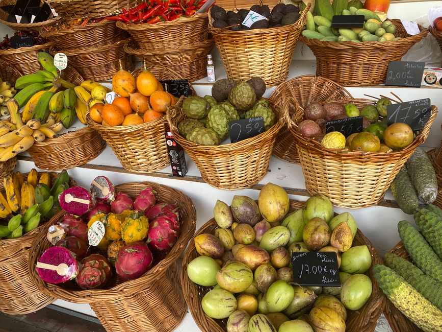 Auch viele unbekannte Früchte