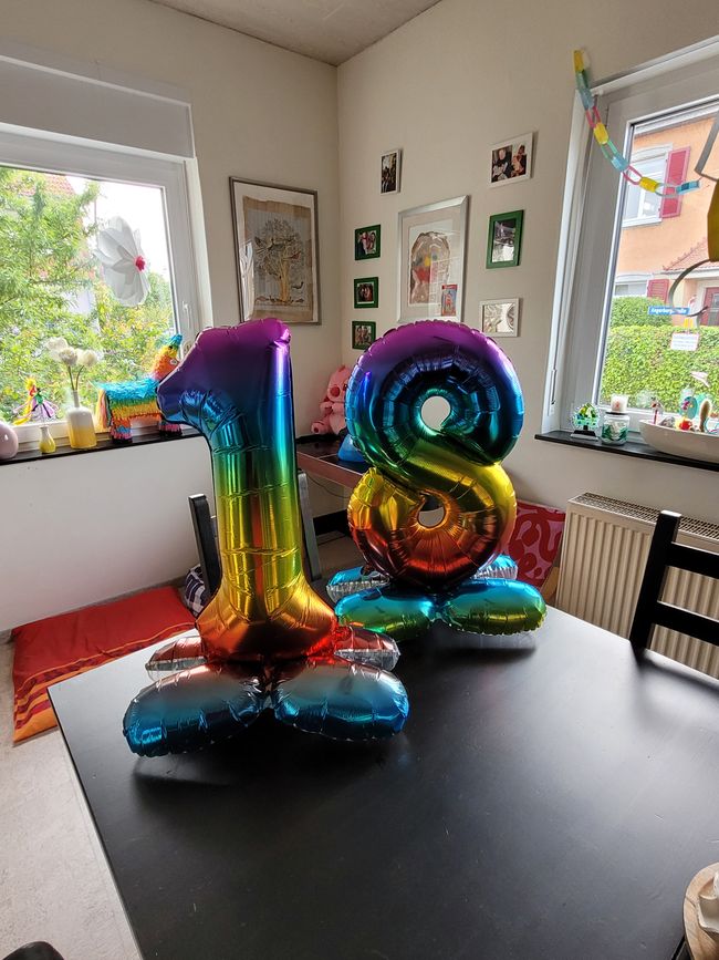 Tag 171: Durch das verfrühte Ende der Reise konnten wir beim 18. Geburtstag unserer Enkelin dabei sein