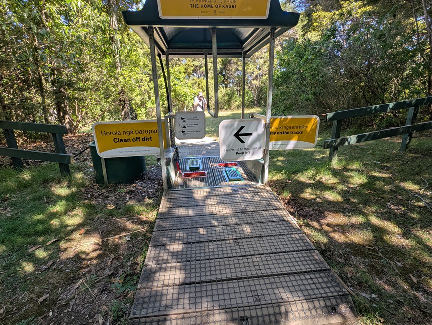 Hier die station Desinfizieren
