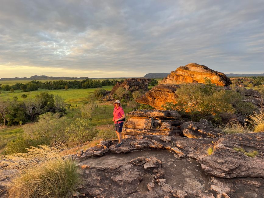Sonnenuntergang am Aussichtspunkt bei Ubirr
