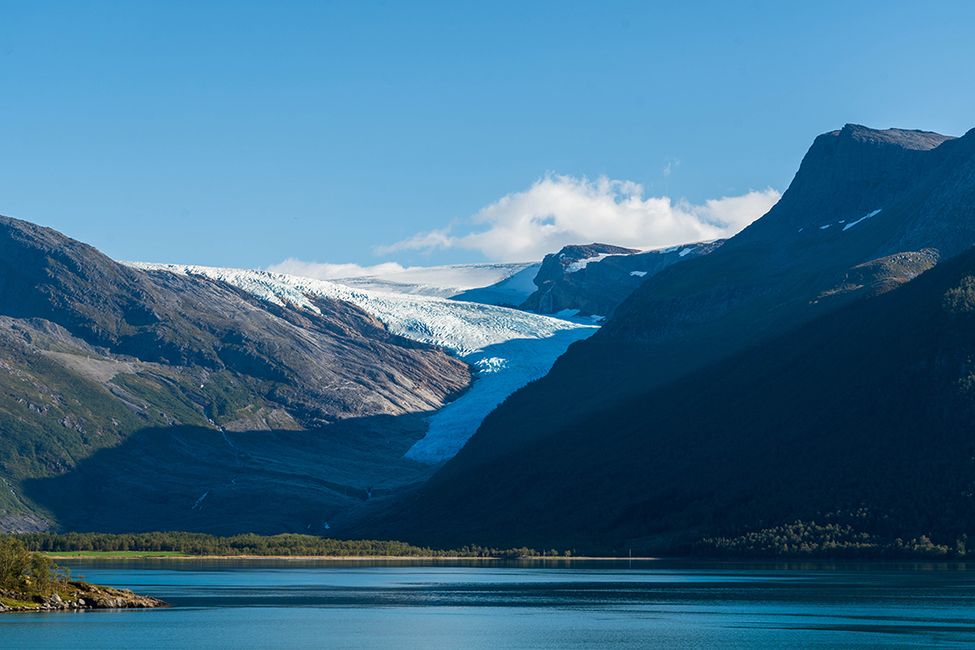 Addio alla Norvegia al Ghiacciaio Svartisen
