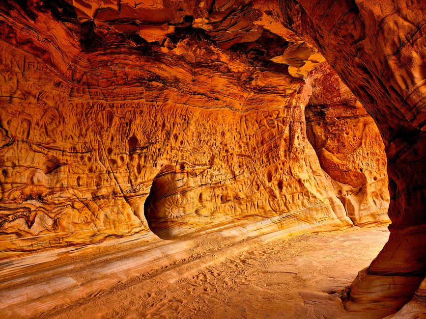 Grotte di Arenaria sulla strada per il Bryce Canyon