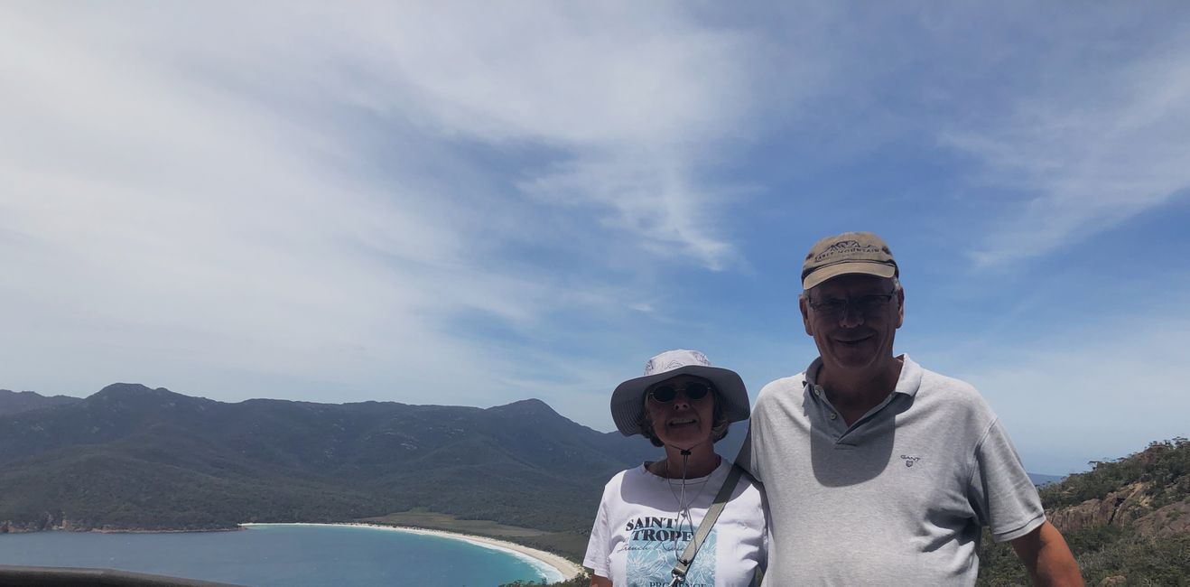... noi e Wineglass Bay - che vista spettacolare