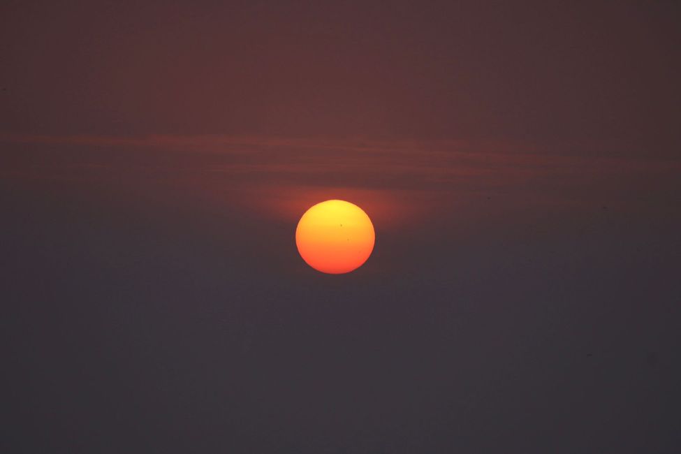 Sonnenuntergang ohne Wolke