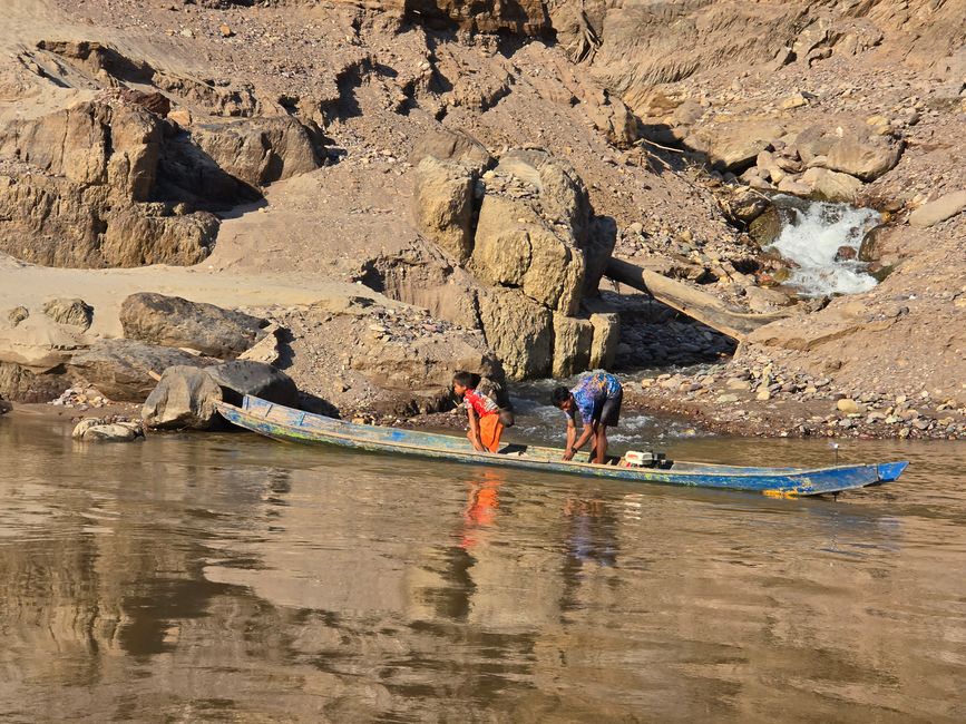 Auf dem Mekong von Luang Prabang nach Ban Houayxay