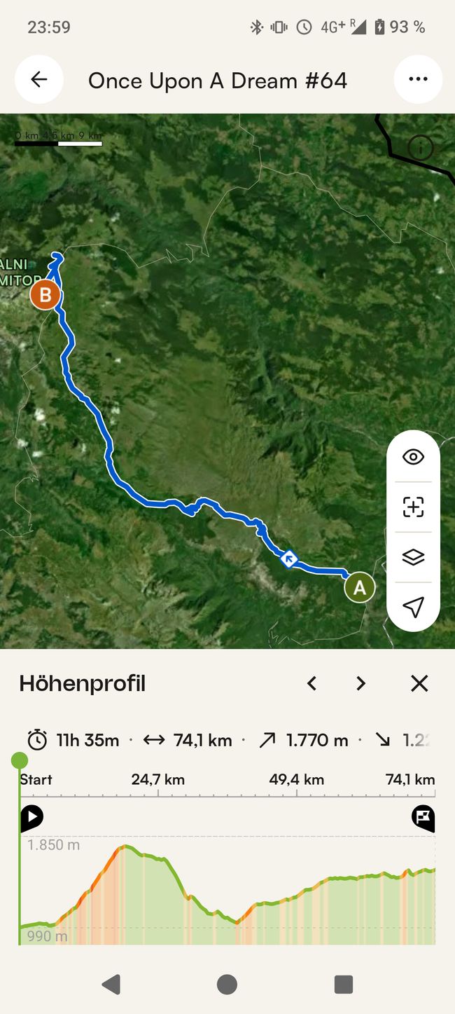 Maplibre | © komoot | Map data © OpenStreetMap Contributors
