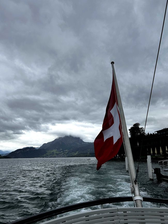 Pilatus in den Wolken