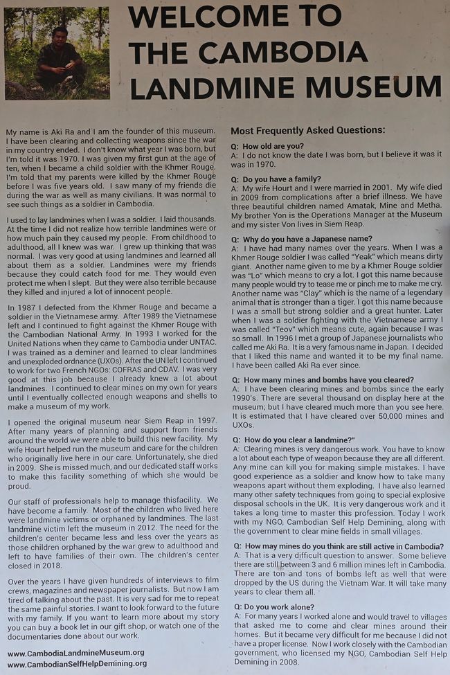 Aki Ra's Cambodia Landmine Museum