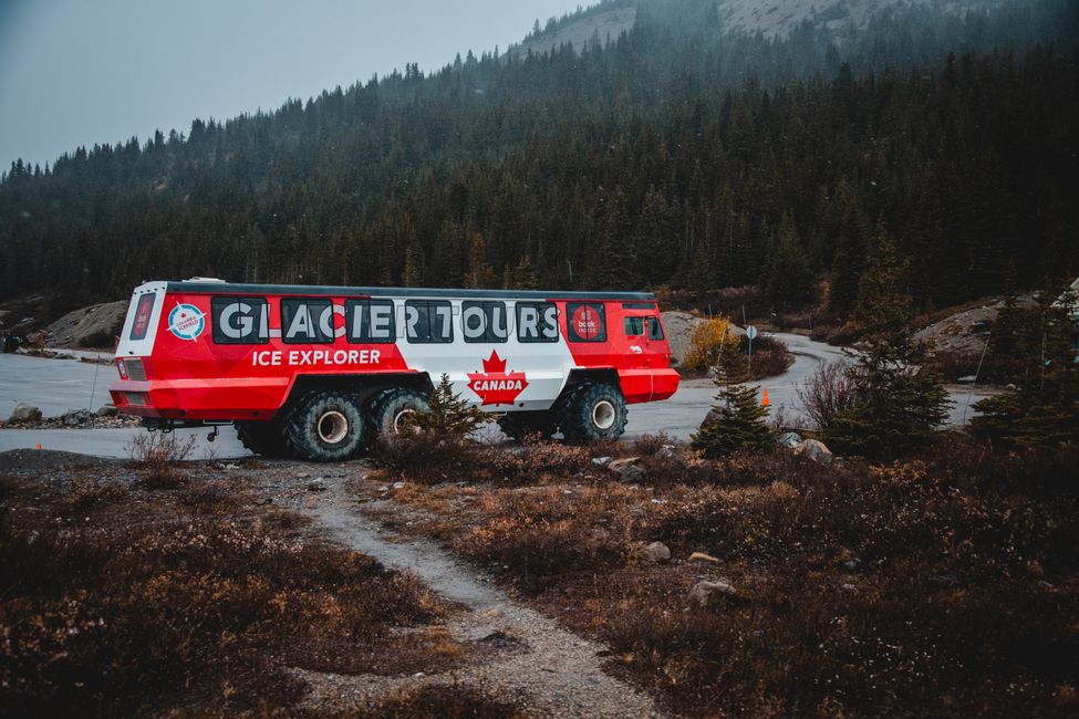 Viaje en coche de Lake Louise a Jasper y el incendio forestal