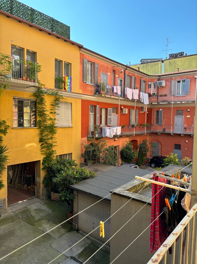 Innenhof des B&B