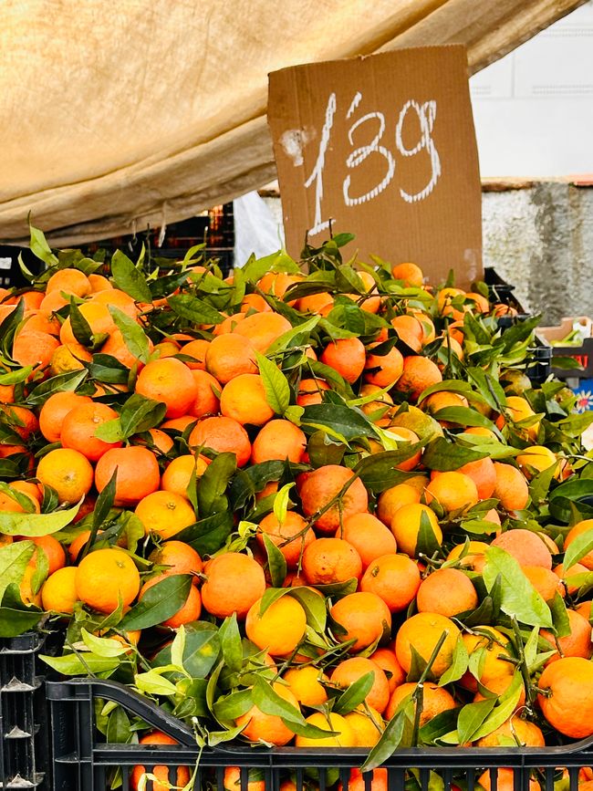 Wochenmarkt in Platja d’Aro, unser letzter Tag an der Costa Brava