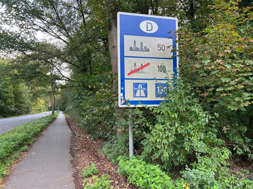 Einzigstes Länderschild der ganzen Tour 