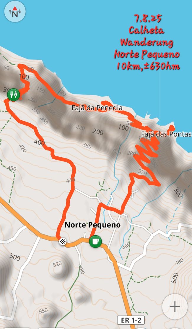 7.8.25 Wanderung Fajã Penedia