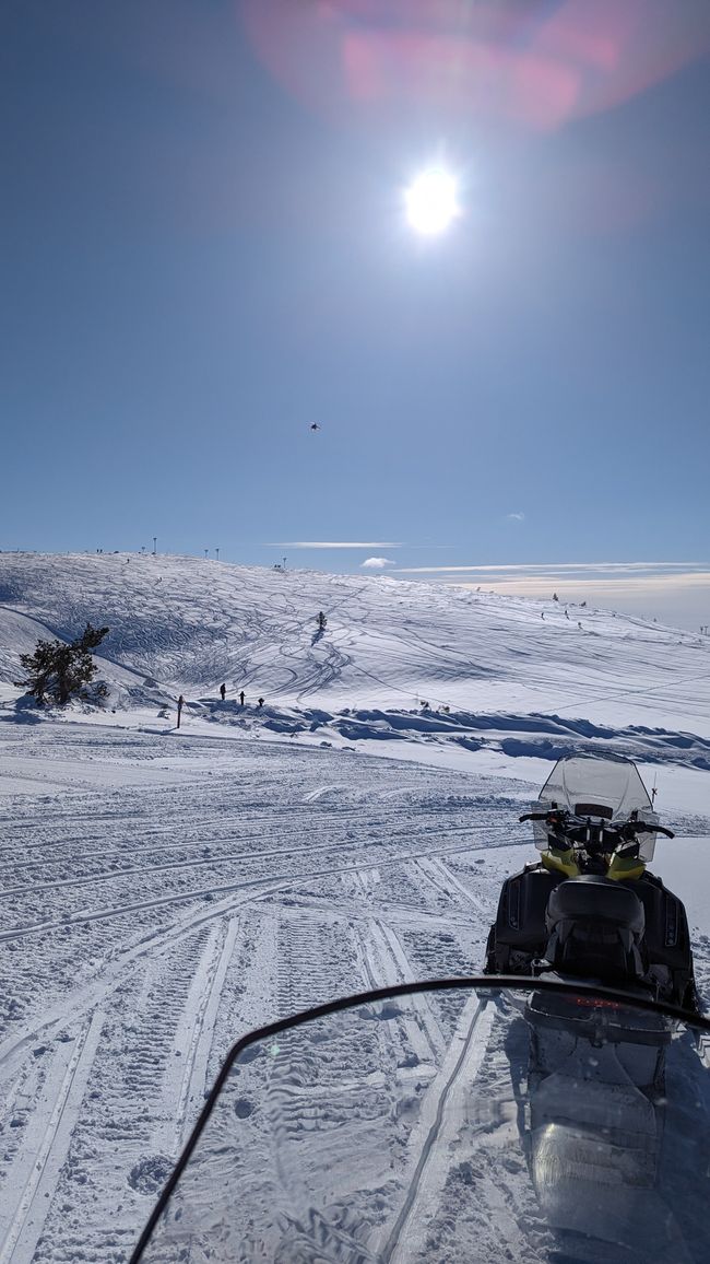 Blick aufs Skigebiet
