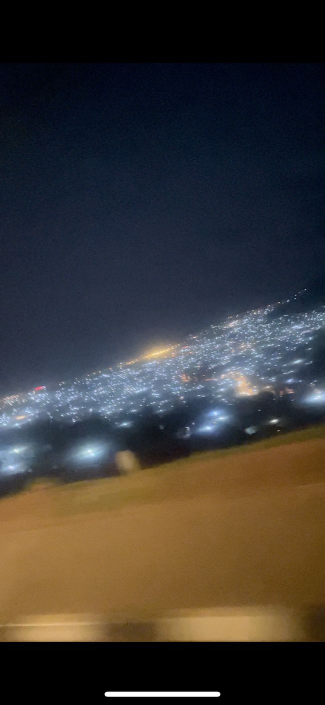 Night view from a moto-taxi