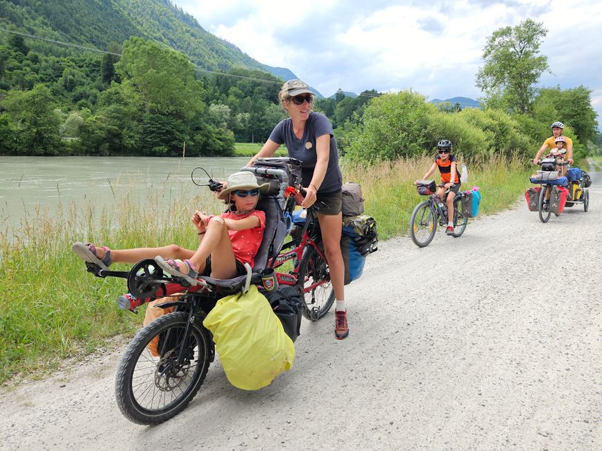This family has been cycling around the world for a year