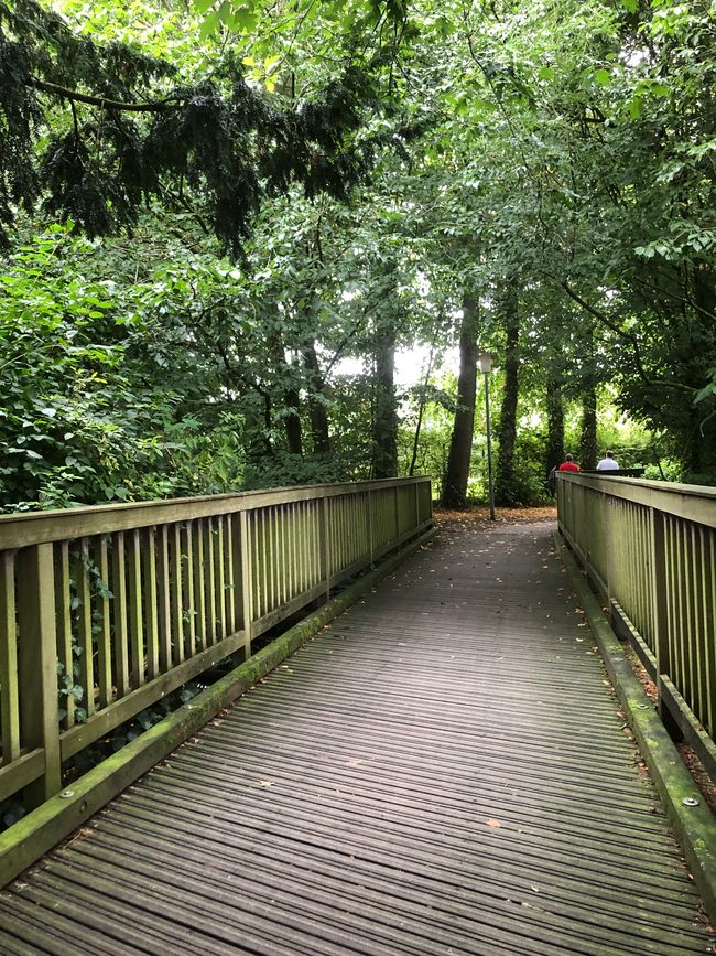 The way to the castle Dornum, which unfortunately was closed.