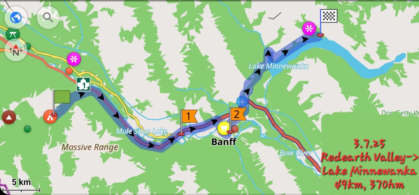 2025-06-30 Bow Parkway verso Banff
