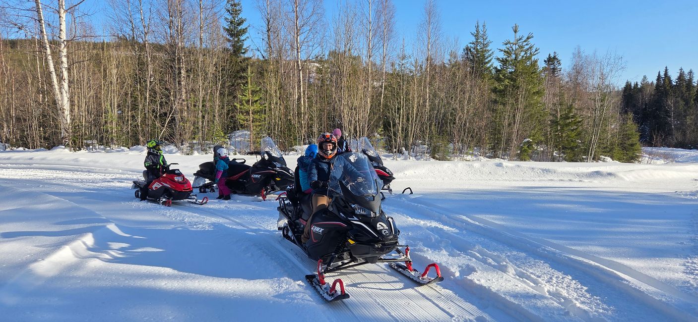 Sneeuwscooter tocht!