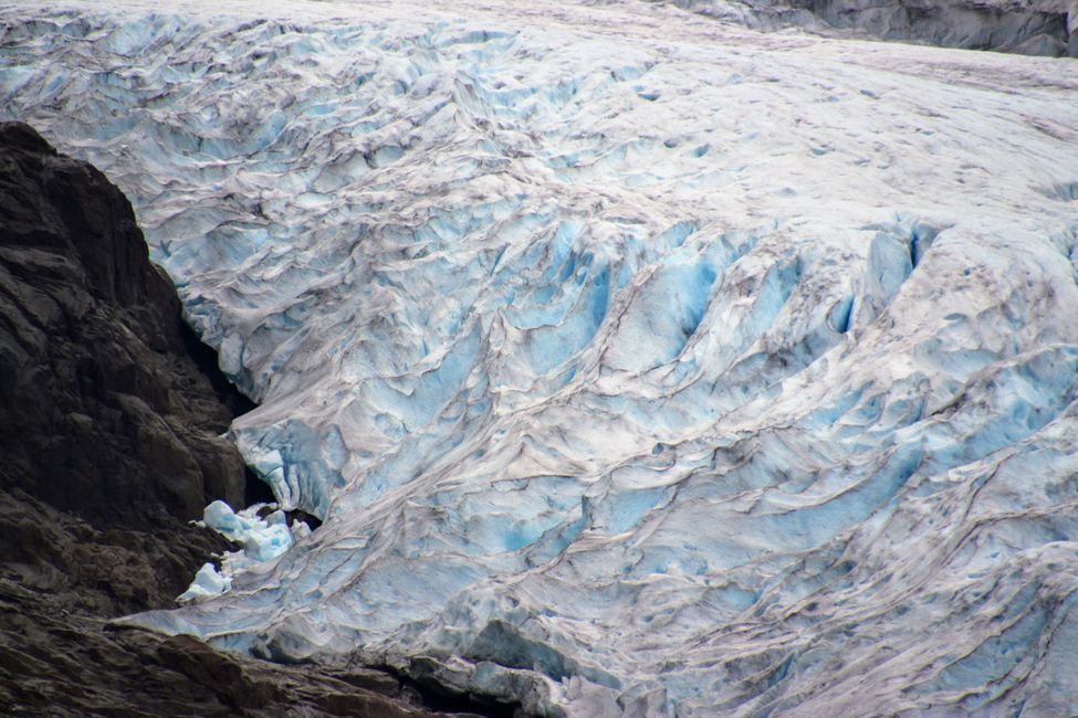 Glaciar Bear - Vista durante el almuerzo