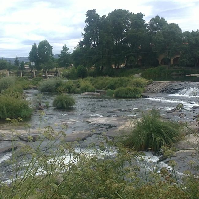 Fotos vom Flussstrand von Puente del Congosto (Salamanca) (Juli 2021)