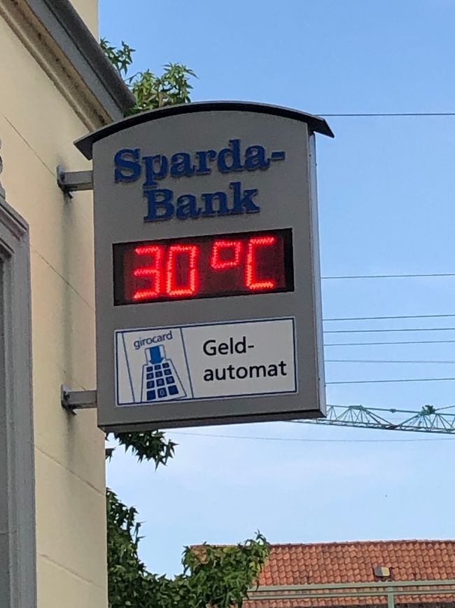 It was that warm at 3:38 p.m. in Oldenburg