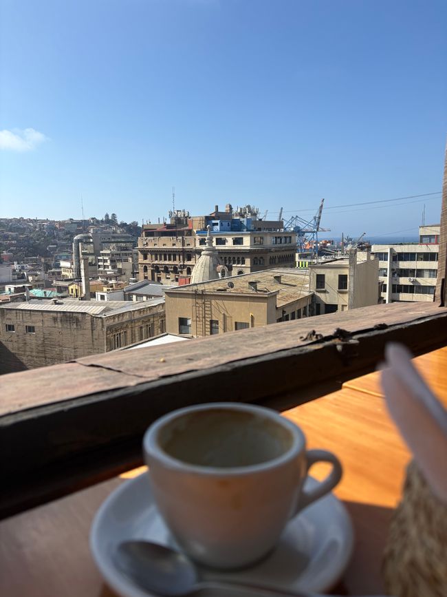 Es gab viele schöne Cafés mit schönem Ambiente und Ausblick, und zur Abwechslung auch mal richtig guten Kaffee!