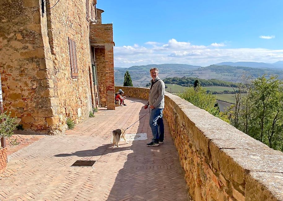 Pienza a aussi une muraille avec un chemin de ronde.