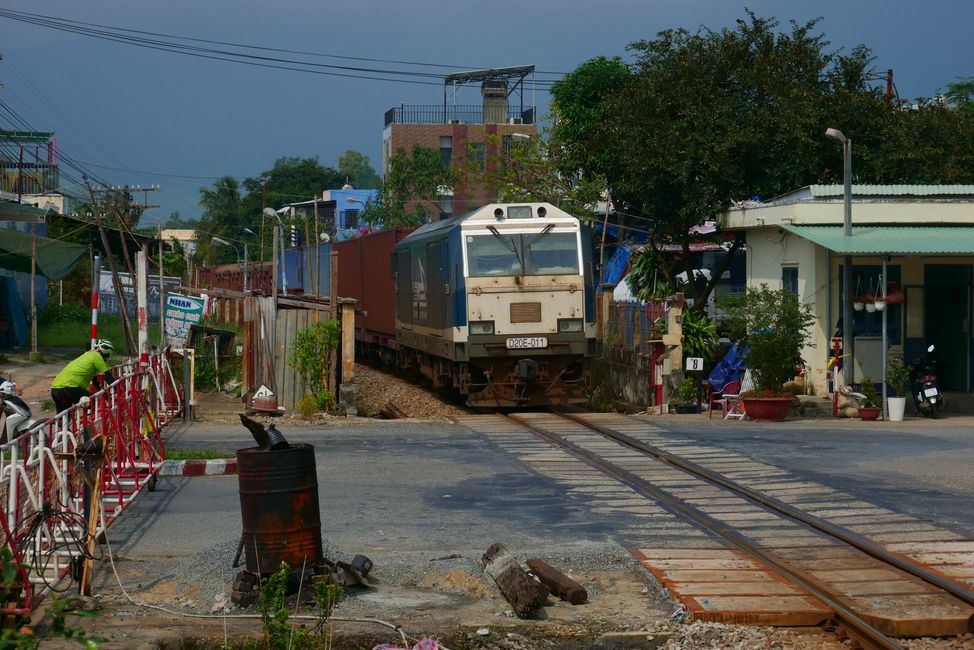Goods also travel on the north-south route through Vietnam